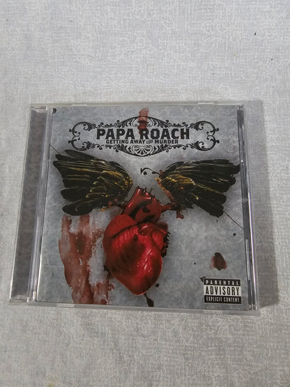 Papa Roach Getting Away Murder PA CD 2004 Geffen Records Alt Rock Scars Last Resort Tested Collector Original Pressing Edition