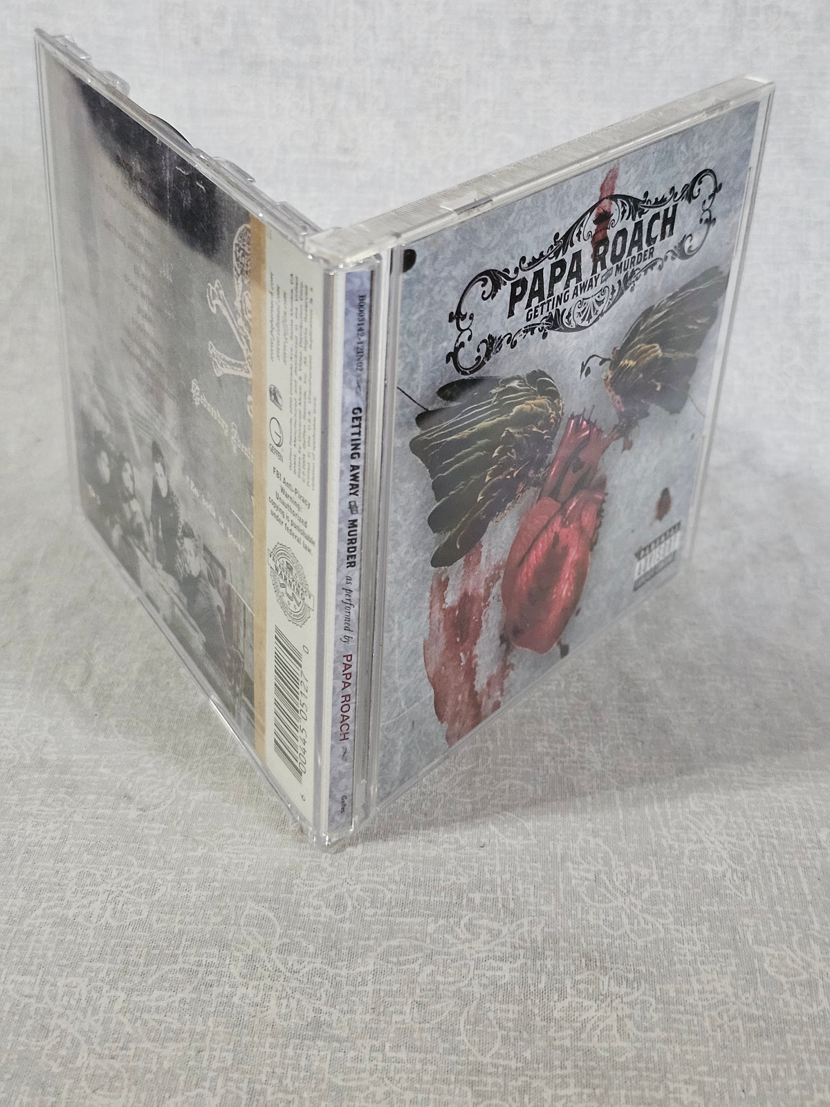 Papa Roach Getting Away Murder PA CD 2004 Geffen Records Alt Rock Scars Last Resort Tested Collector Original Pressing Edition