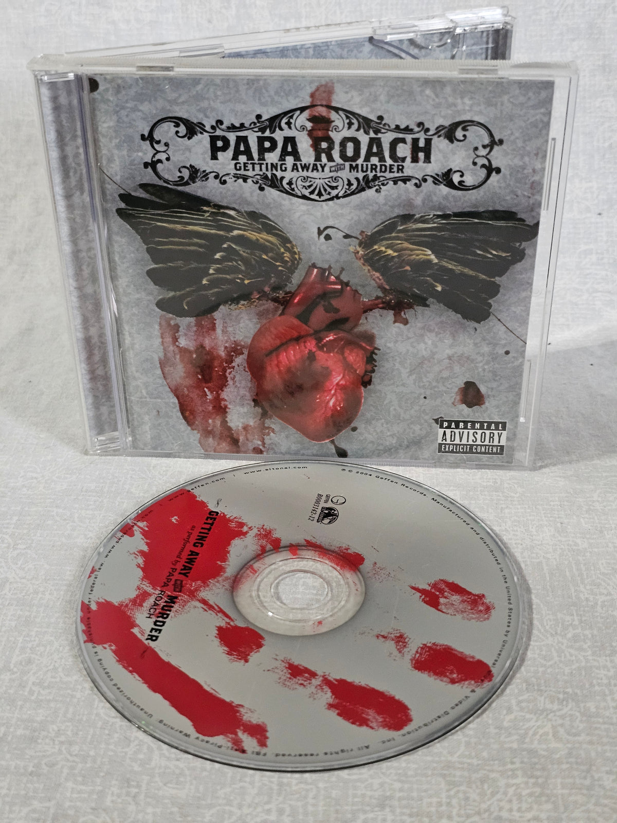 Papa Roach Getting Away Murder PA CD 2004 Geffen Records Alt Rock Scars Last Resort Tested Collector Original Pressing Edition