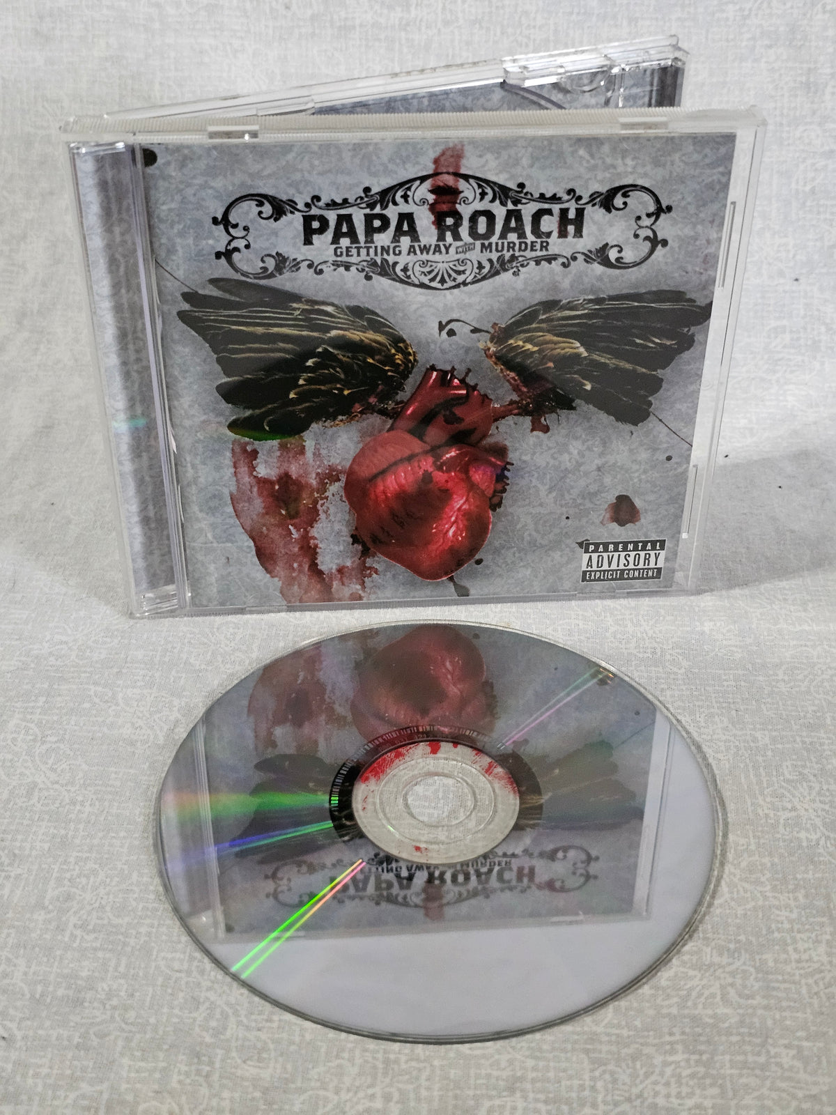 Papa Roach Getting Away Murder PA CD 2004 Geffen Records Alt Rock Scars Last Resort Tested Collector Original Pressing Edition