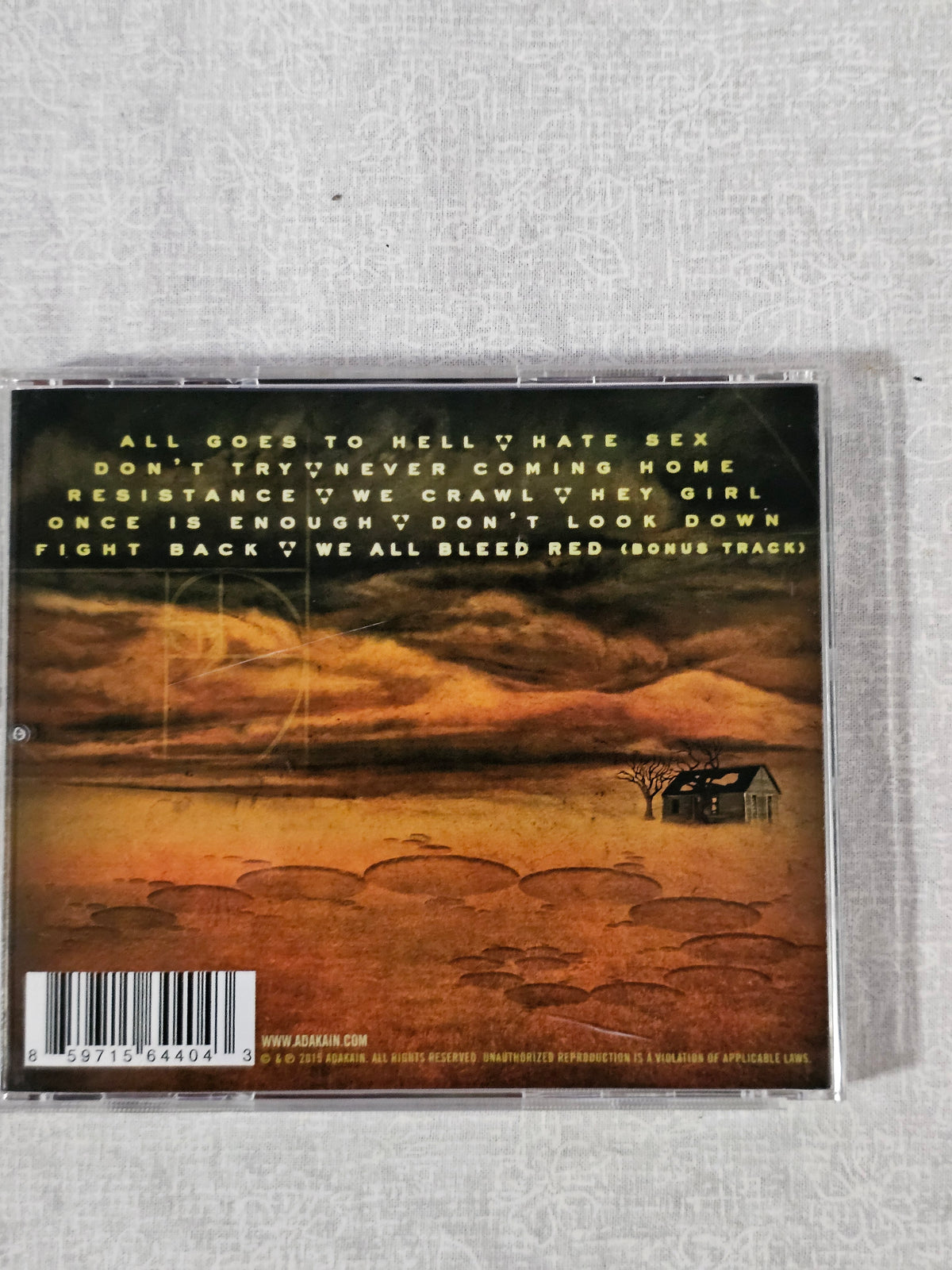 Adakain Never Coming Home CD 2015 Heavy Metal Underground Independent Release Rare Collector Original Pressing Thrash Groove Album Tested