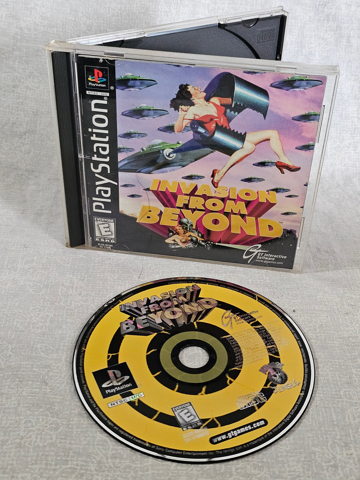 Invasion From Beyond PS1 PlayStation 1 Complete CIB Disc Good Tested Retro Game Sci Fi Shooter GT Interactive 1998 Collector Edition Box Manual