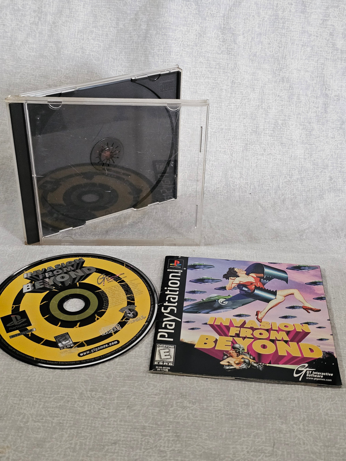 Invasion From Beyond PS1 PlayStation 1 Complete CIB Disc Good Tested Retro Game Sci Fi Shooter GT Interactive 1998 Collector Edition Box Manual