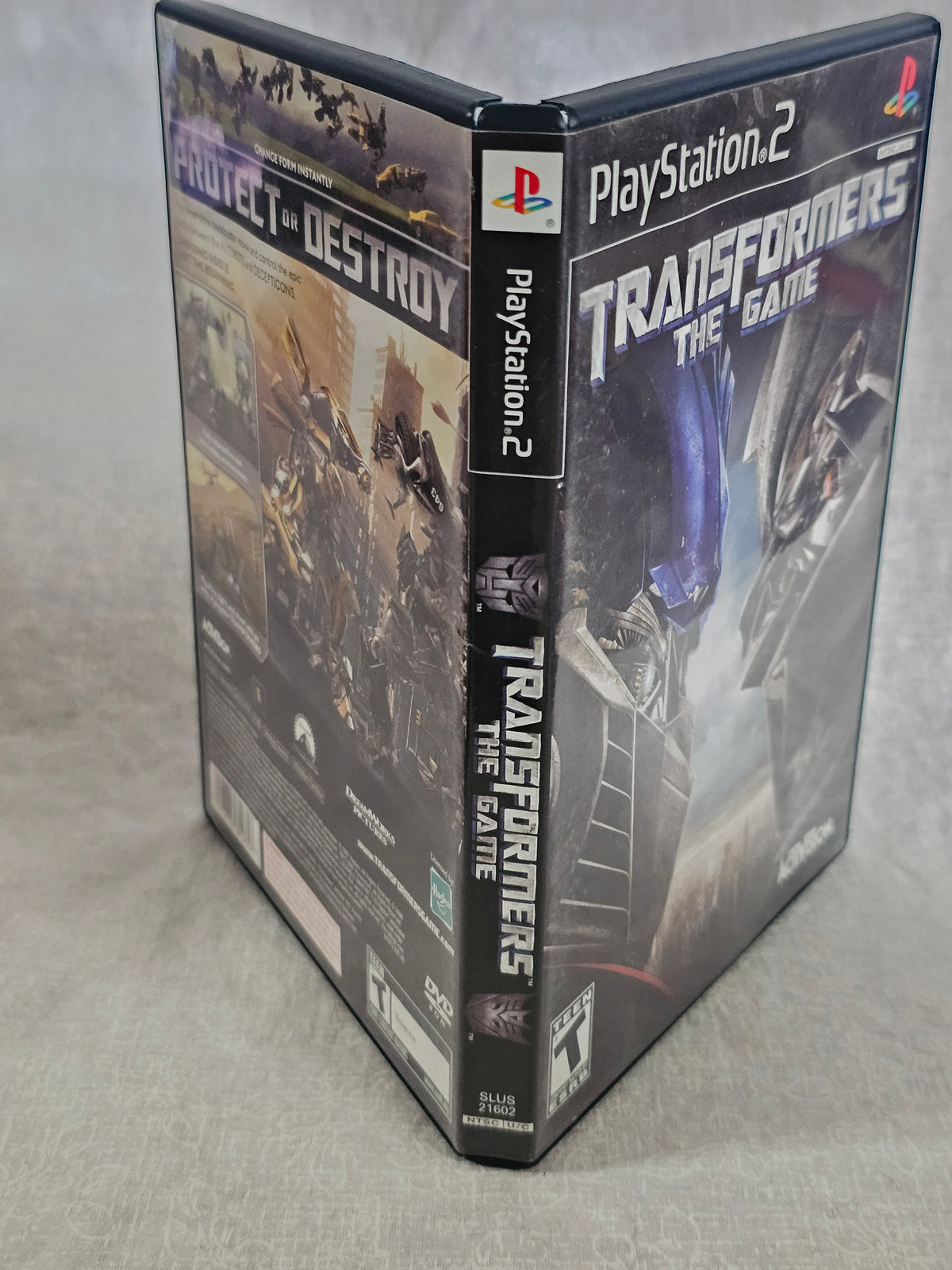 Transformers The Game PS2 PlayStation 2 2007 Activision Disc Complete Tested Movie Tie Autobots Decepticons Collector Edition Action Adventure