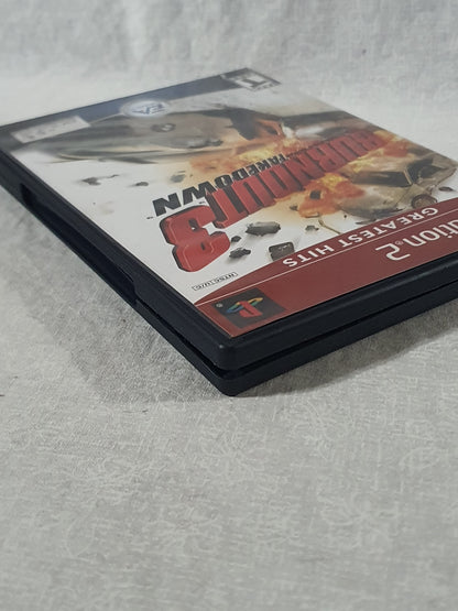 Burnout 3 Takedown Sony PlayStation 2 PS2 Tested Working Racing Game 2004 EA Criterion Crash Mode Collector Complete Red Label Greatest Hits