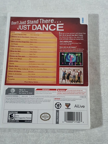 Just Dance Wii Disc Very Good Tested Nintendo 2009 Party Game Ubisoft Original Rhythm Music Collector Edition Family Fun Complete Case