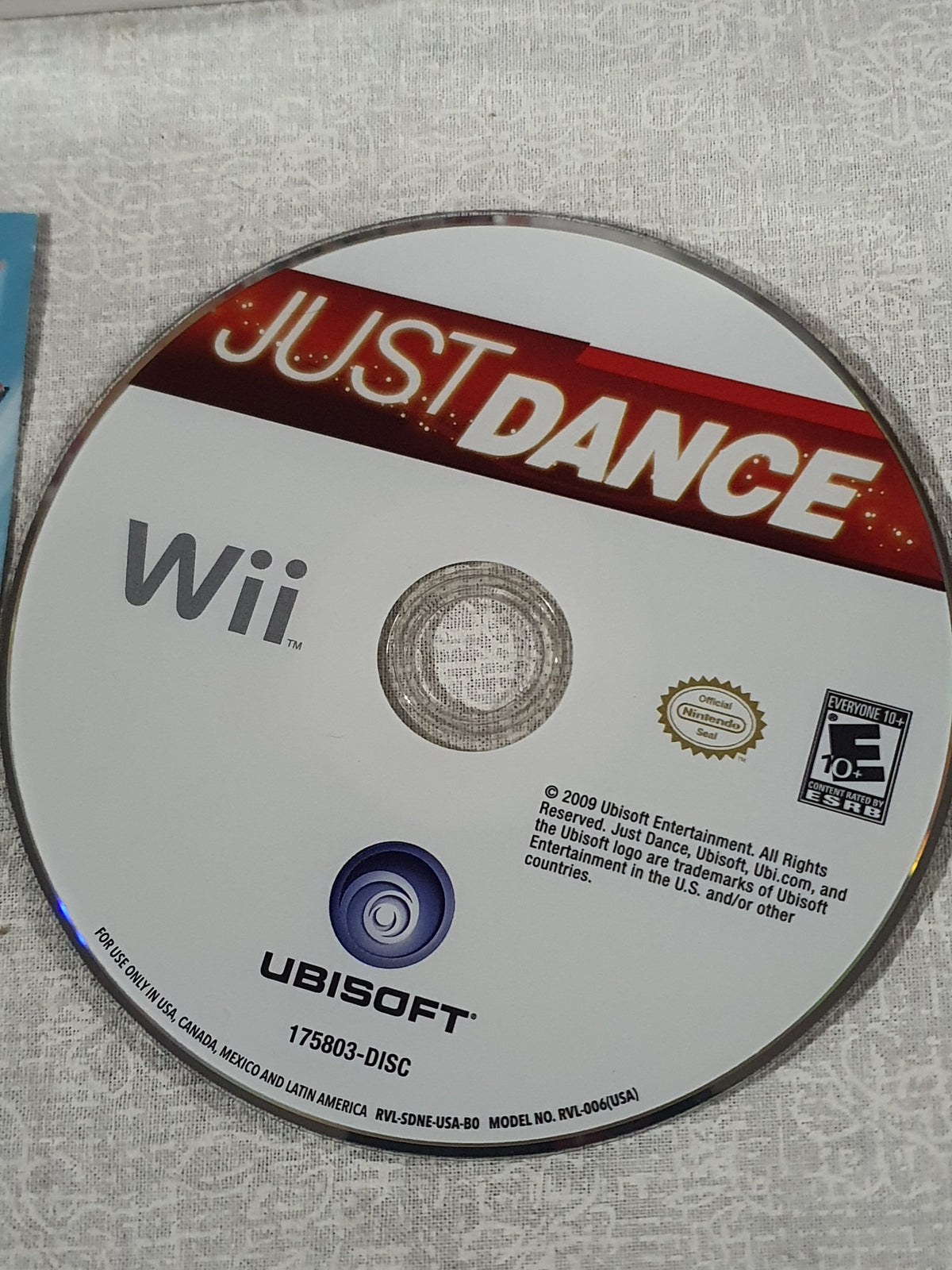 Just Dance Wii Disc Very Good Tested Nintendo 2009 Party Game Ubisoft Original Rhythm Music Collector Edition Family Fun Complete Case