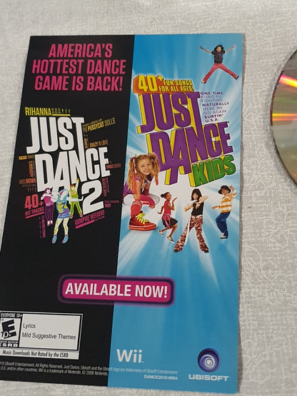 Just Dance Wii Disc Very Good Tested Nintendo 2009 Party Game Ubisoft Original Rhythm Music Collector Edition Family Fun Complete Case
