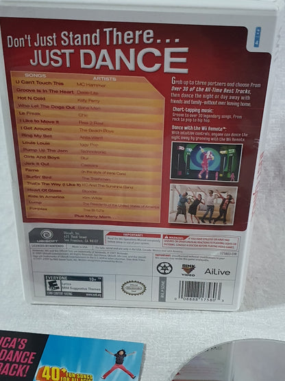 Just Dance Wii Disc Very Good Tested Nintendo 2009 Party Game Ubisoft Original Rhythm Music Collector Edition Family Fun Complete Case