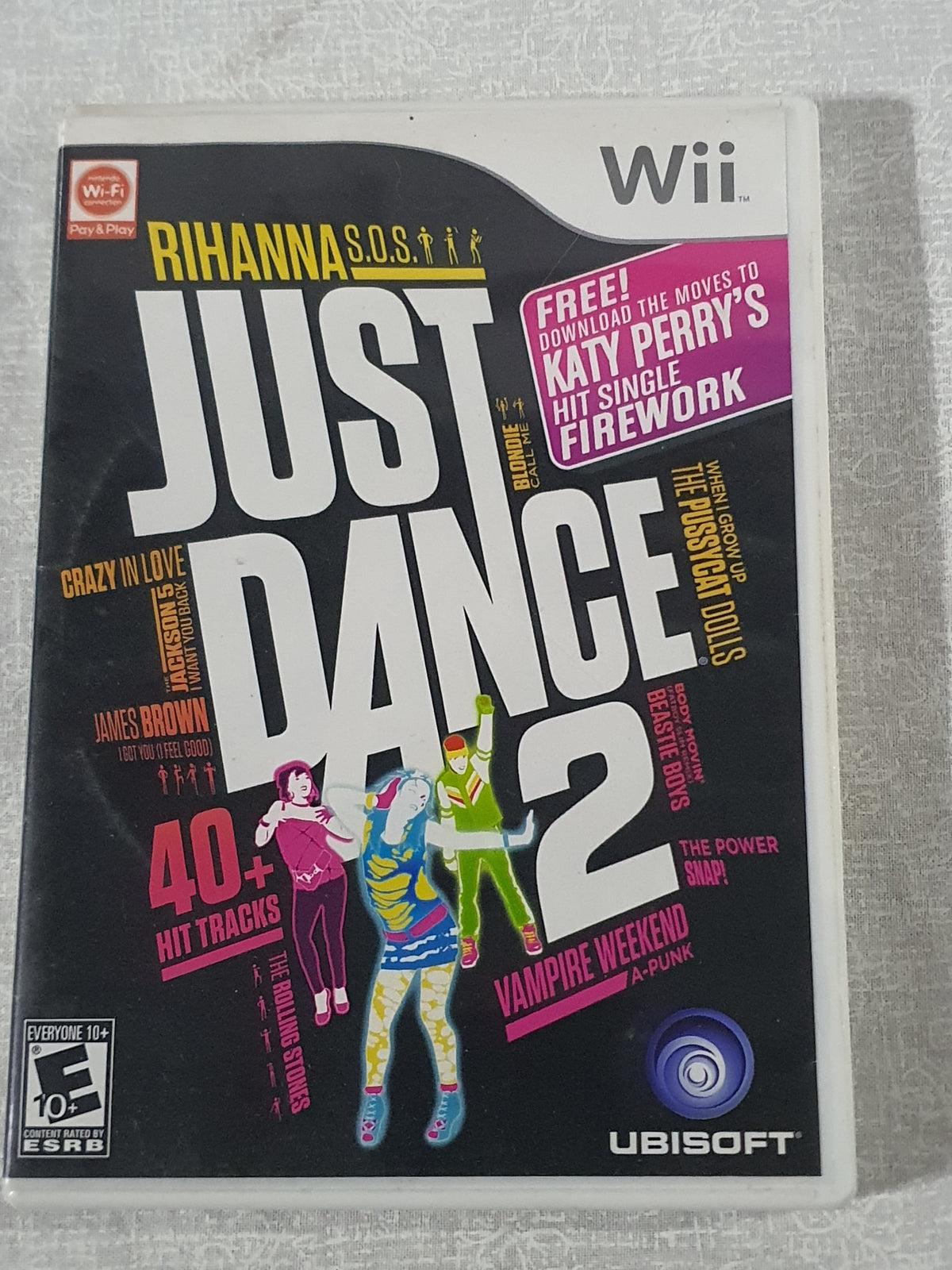 Just Dance 2 Wii Nintendo 2010 Party Game Disc Very Good Tested Ubisoft Sequel Rhythm Music Family Fun Collector Edition Complete Original Case