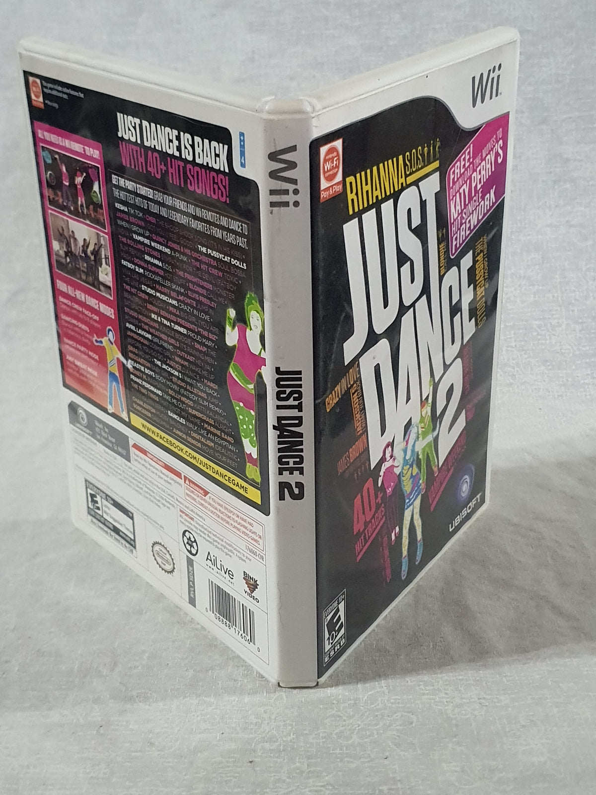 Just Dance 2 Wii Nintendo 2010 Party Game Disc Very Good Tested Ubisoft Sequel Rhythm Music Family Fun Collector Edition Complete Original Case