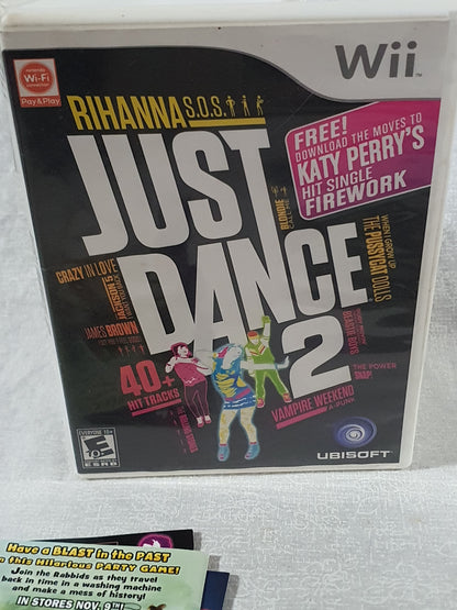 Just Dance 2 Wii Nintendo 2010 Party Game Disc Very Good Tested Ubisoft Sequel Rhythm Music Family Fun Collector Edition Complete Original Case