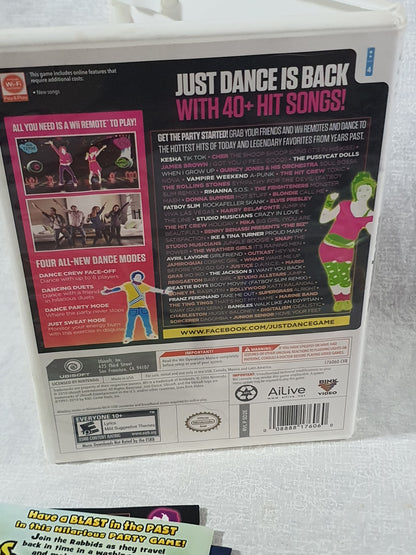 Just Dance 2 Wii Nintendo 2010 Party Game Disc Very Good Tested Ubisoft Sequel Rhythm Music Family Fun Collector Edition Complete Original Case