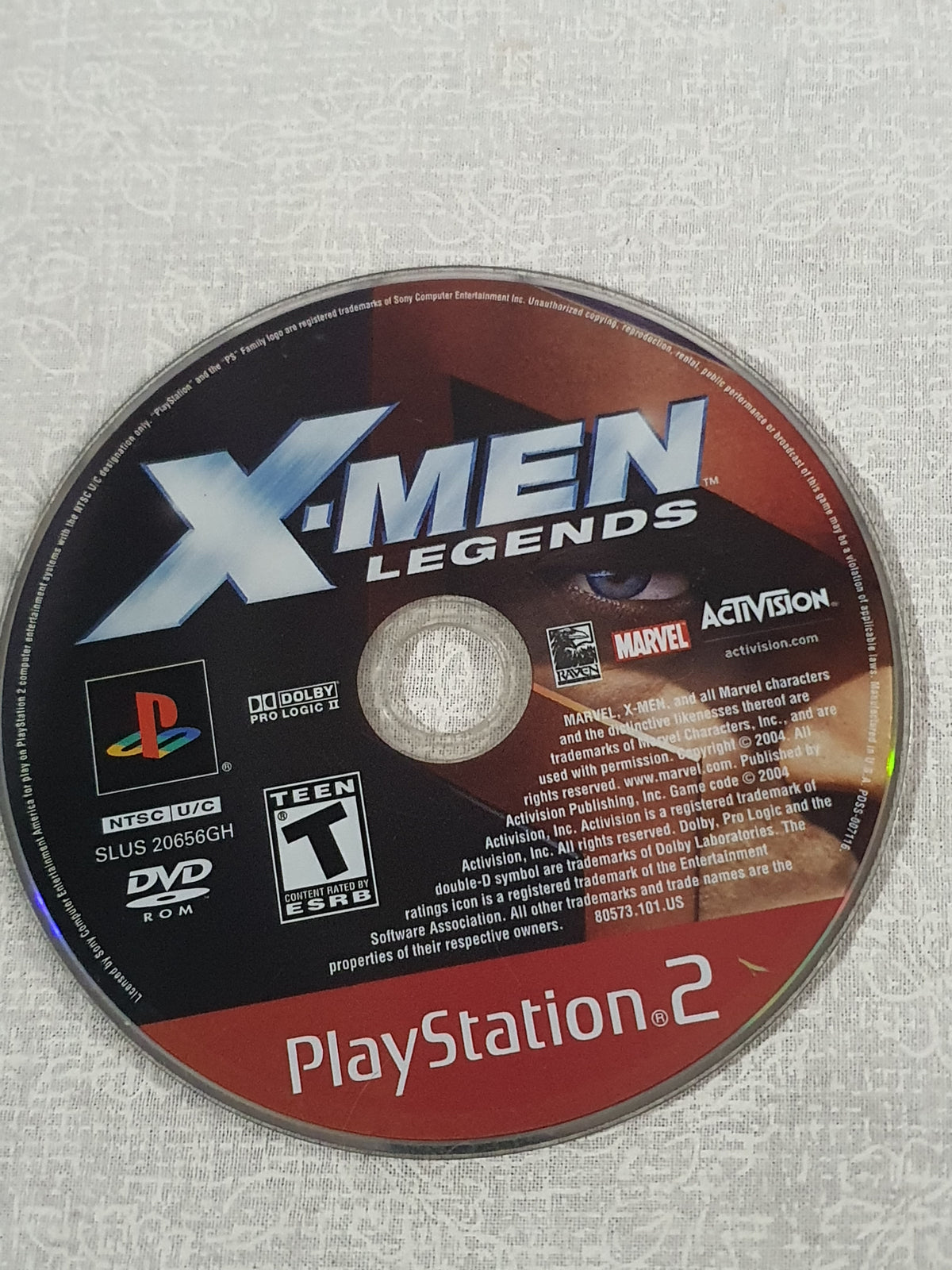 X-Men Legends PS2 Disc Very Good PlayStation 2 2004 Activision Marvel Tested Action RPG Wolverine Cyclops Collector Game Original Edition