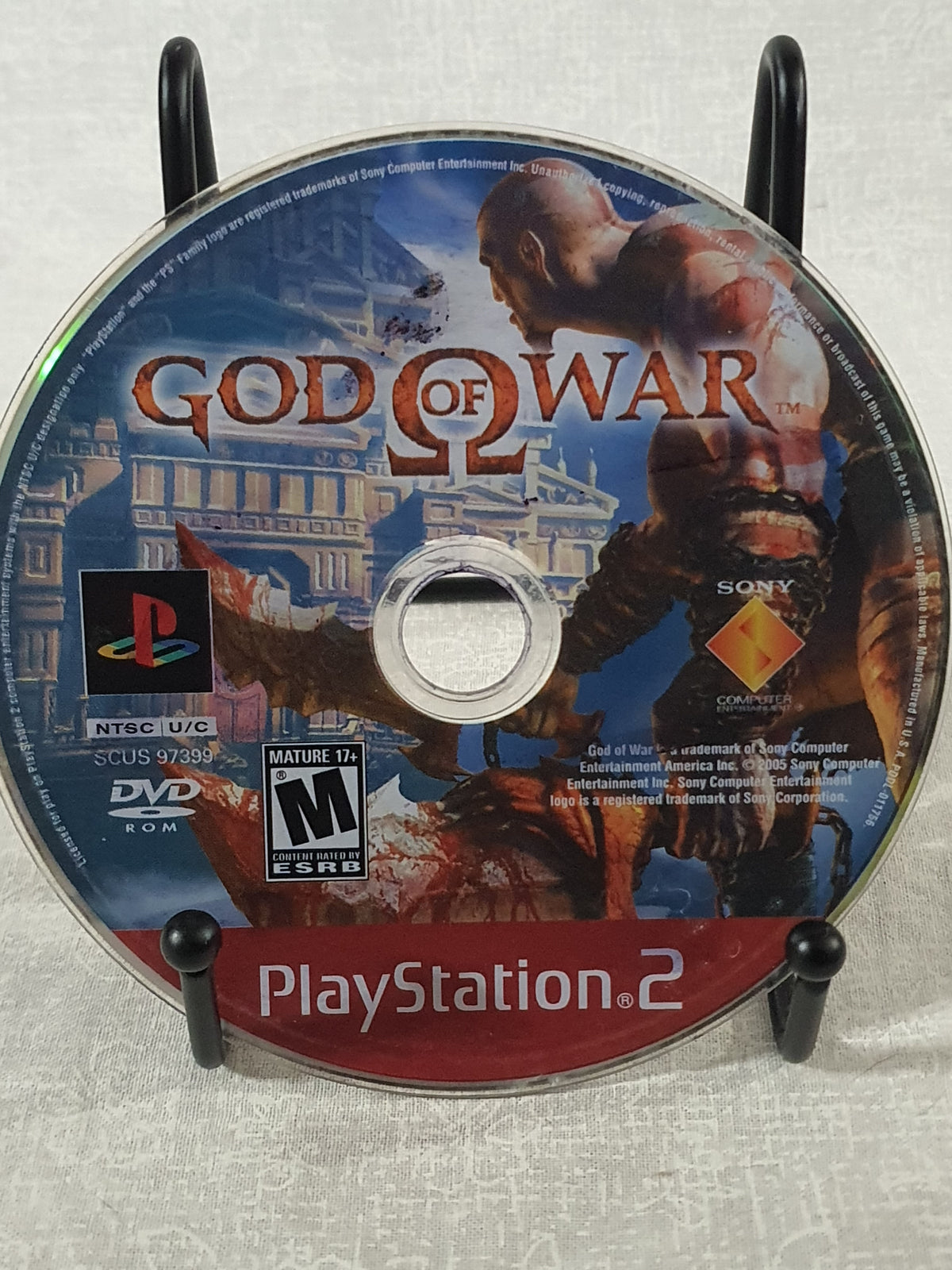 God of War PlayStation 2 Very Good Game Disc Tested Sony 2005 Action Adventure Kratos Collector Black Label Original CIB Mythology Classic