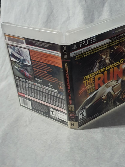 Need for Speed The Run PS3 Racing Game EA Black Box Tested Working Collector Edition Story Mode Frostbite Original Case 2011
