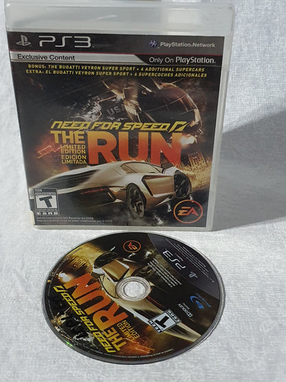 Need for Speed The Run PS3 Racing Game EA Black Box Tested Working Collector Edition Story Mode Frostbite Original Case 2011