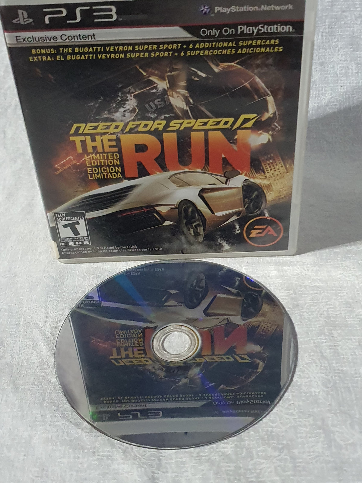 Need for Speed The Run PS3 Racing Game EA Black Box Tested Working Collector Edition Story Mode Frostbite Original Case 2011