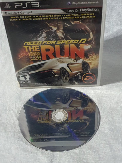Need for Speed The Run PS3 Racing Game EA Black Box Tested Working Collector Edition Story Mode Frostbite Original Case 2011