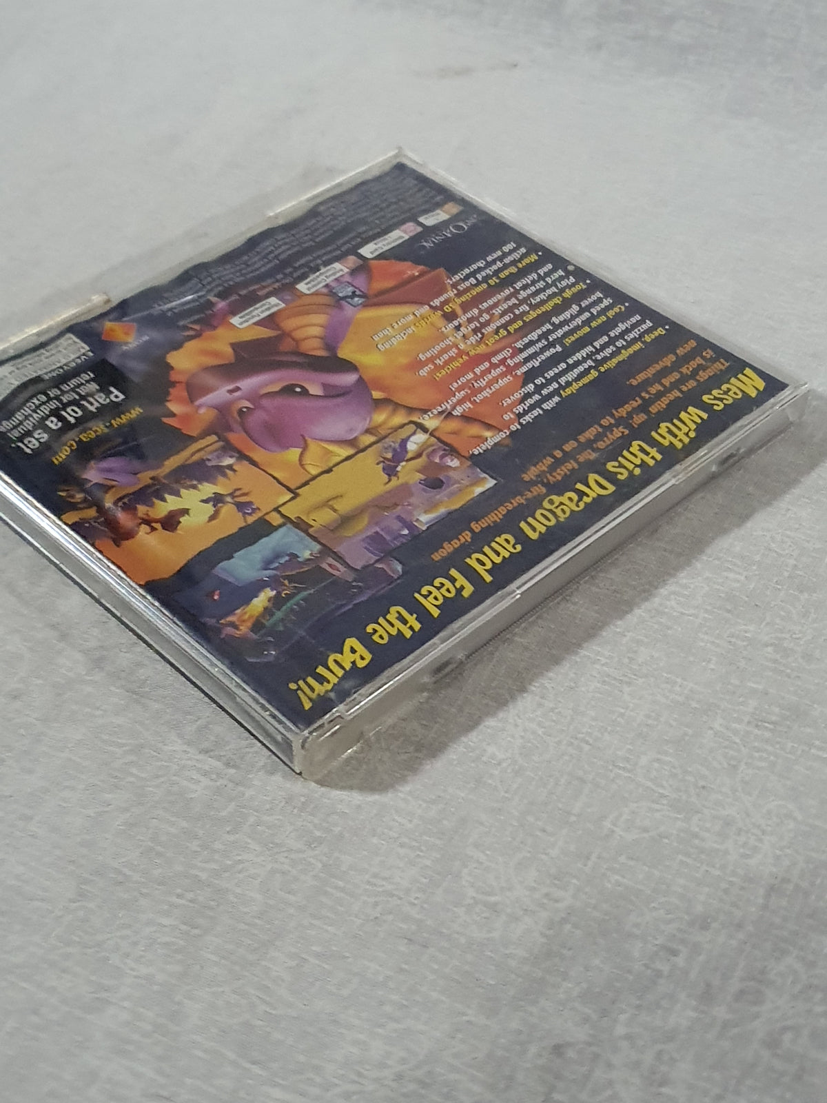 Spyro Year of the Dragon PS1 PlayStation 1 Very Good Disc Tested Working 2000 Insomniac Platformer Original Game Case Classic