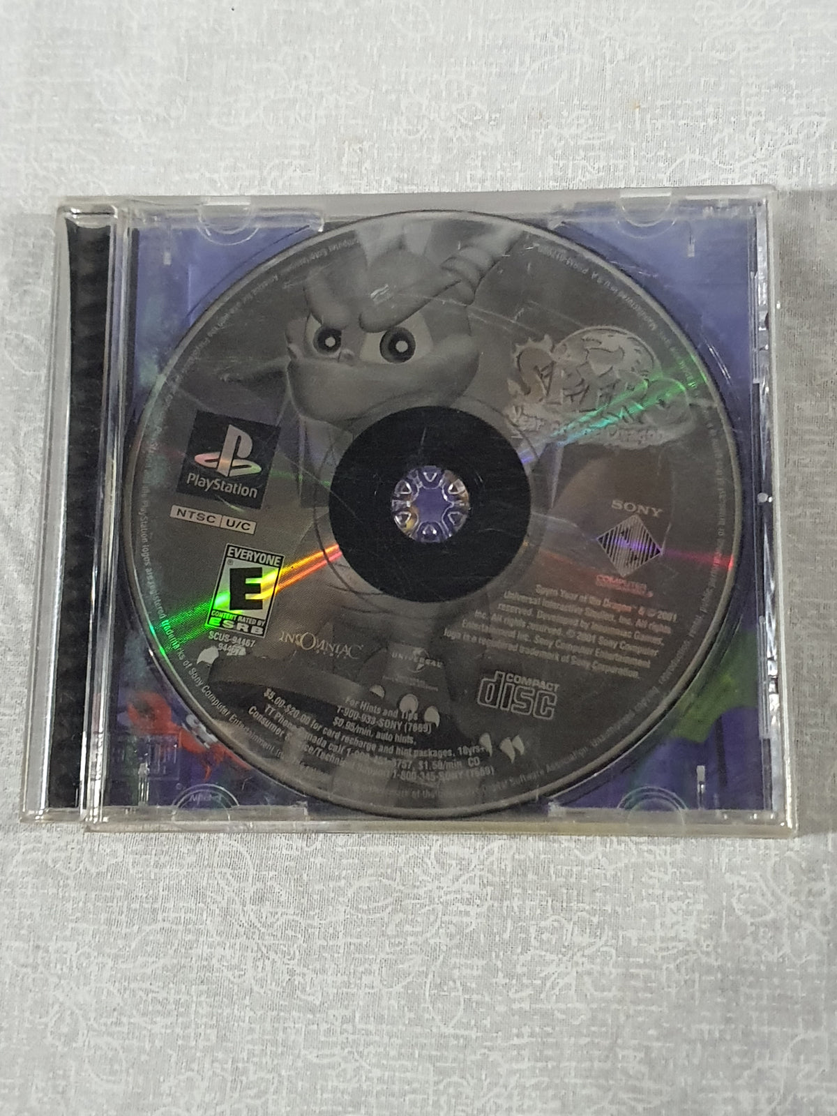 Spyro Year of the Dragon PS1 PlayStation 1 Very Good Disc Tested Working 2000 Insomniac Platformer Original Game Case Classic