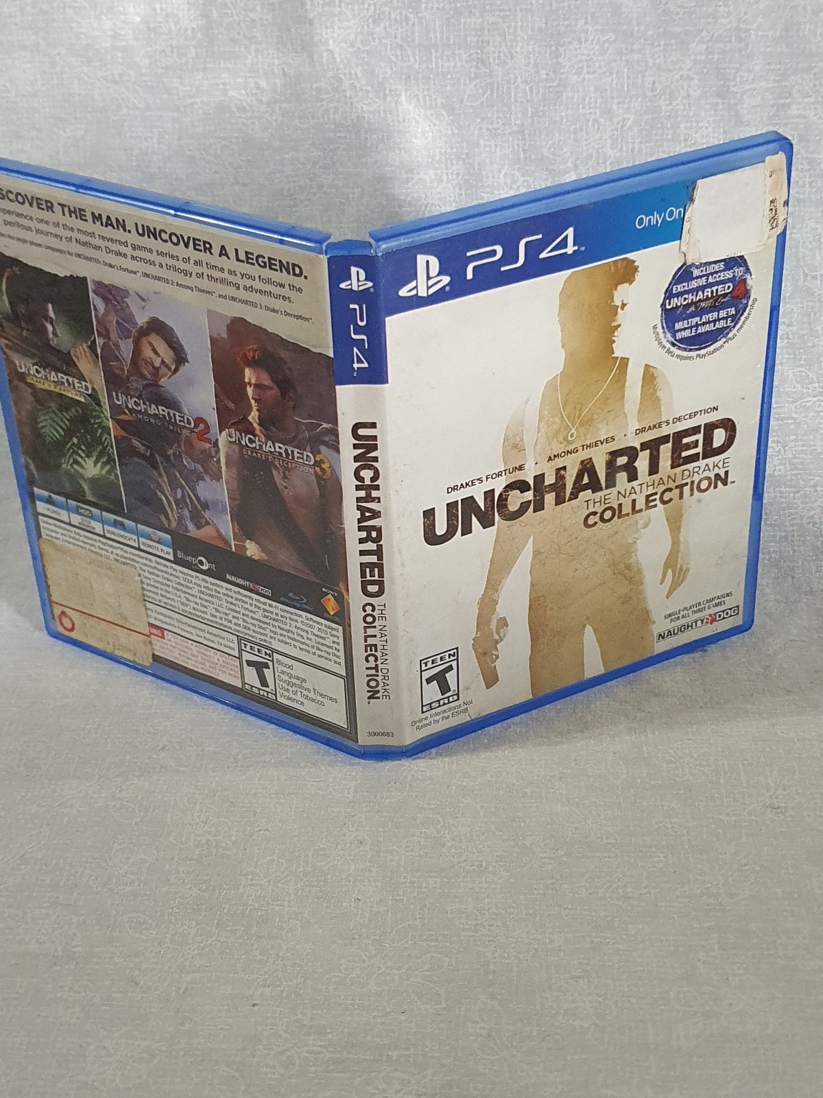 Uncharted Nathan Drake Collection PS4 PlayStation 4 Complete 2015 Disc Good Tested Collector Trilogy Remastered Naughty Dog Original Case Action