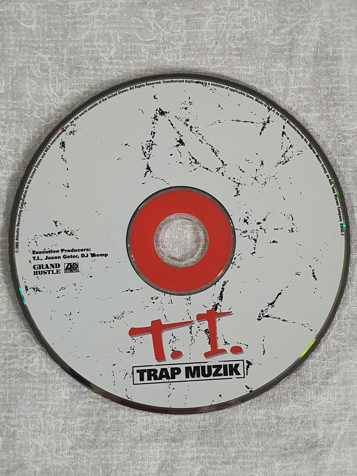 TI Trap Muzik CD Album Atlantic 2003 Hip Hop Classic Tested Very Good Original Pressing Collector King Southern Legend Grand Hustle Debut