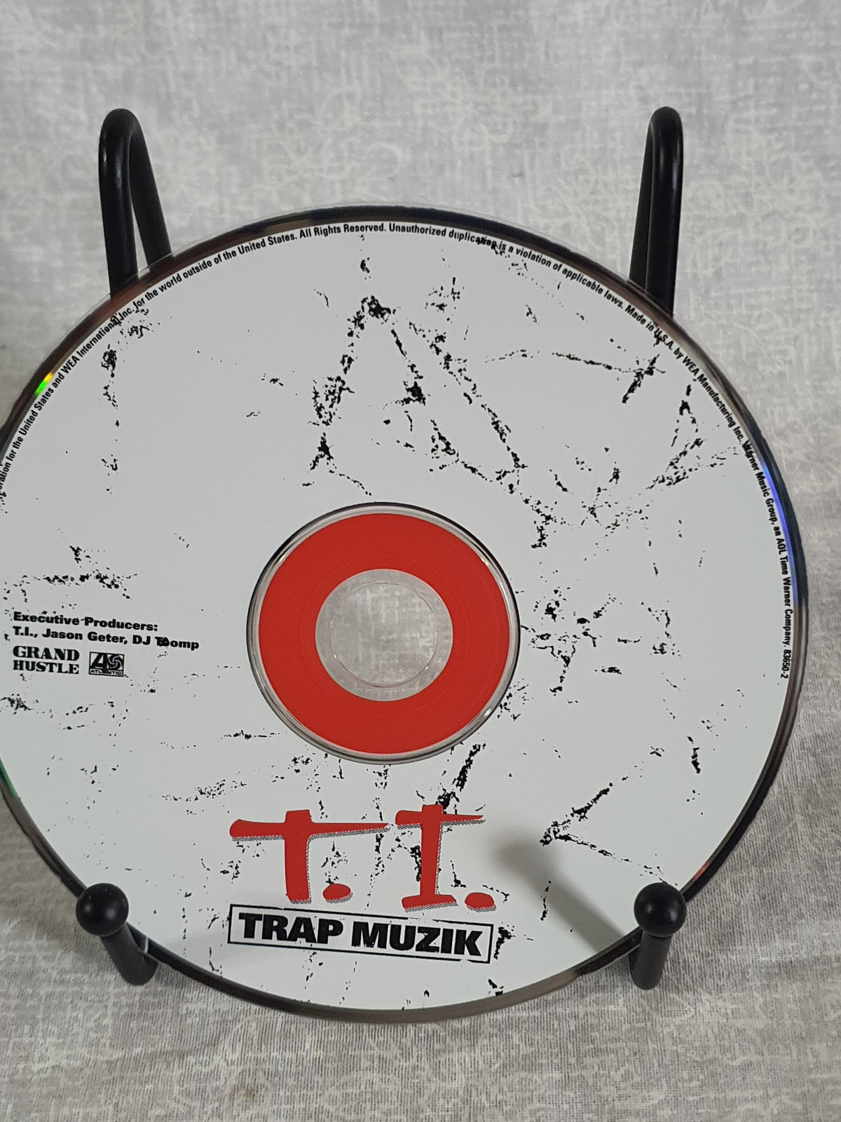 TI Trap Muzik CD Album Atlantic 2003 Hip Hop Classic Tested Very Good Original Pressing Collector King Southern Legend Grand Hustle Debut