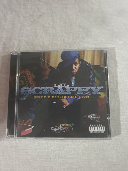 Lil Scrappy Bred 2 Die Born To Live CD Album 2006 Hip Hop Crunk Tested Great Collector BME G Unit Reprise Southern Classic Original