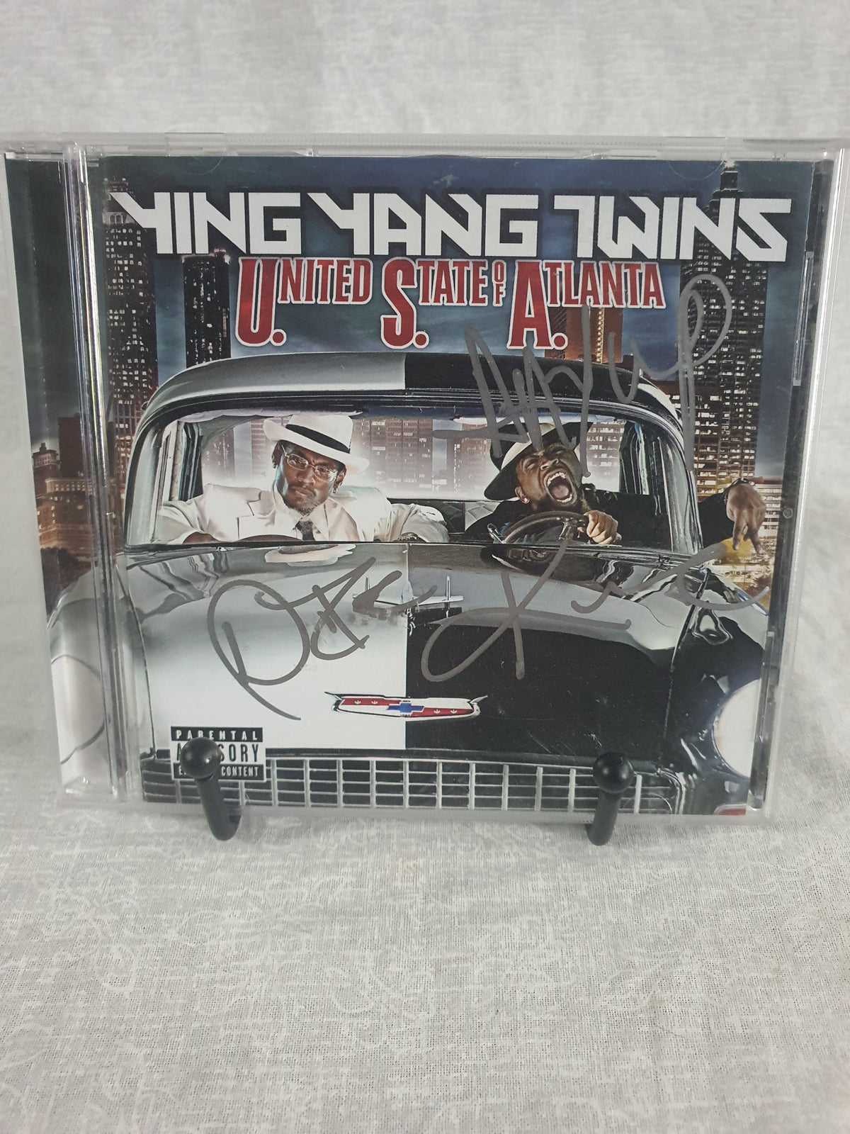 Ying Yang Twins United State Of Atlanta CD Signed Album 2005 Crunk Hip Hop Collector Autographed TVT Original Pressing Southern Rap Classic