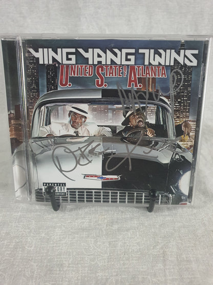 Ying Yang Twins United State Of Atlanta CD Signed Album 2005 Crunk Hip Hop Collector Autographed TVT Original Pressing Southern Rap Classic