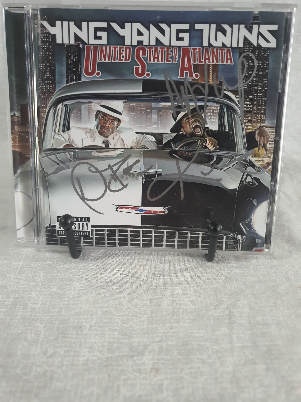 Ying Yang Twins United State Of Atlanta CD Signed Album 2005 Crunk Hip Hop Collector Autographed TVT Original Pressing Southern Rap Classic