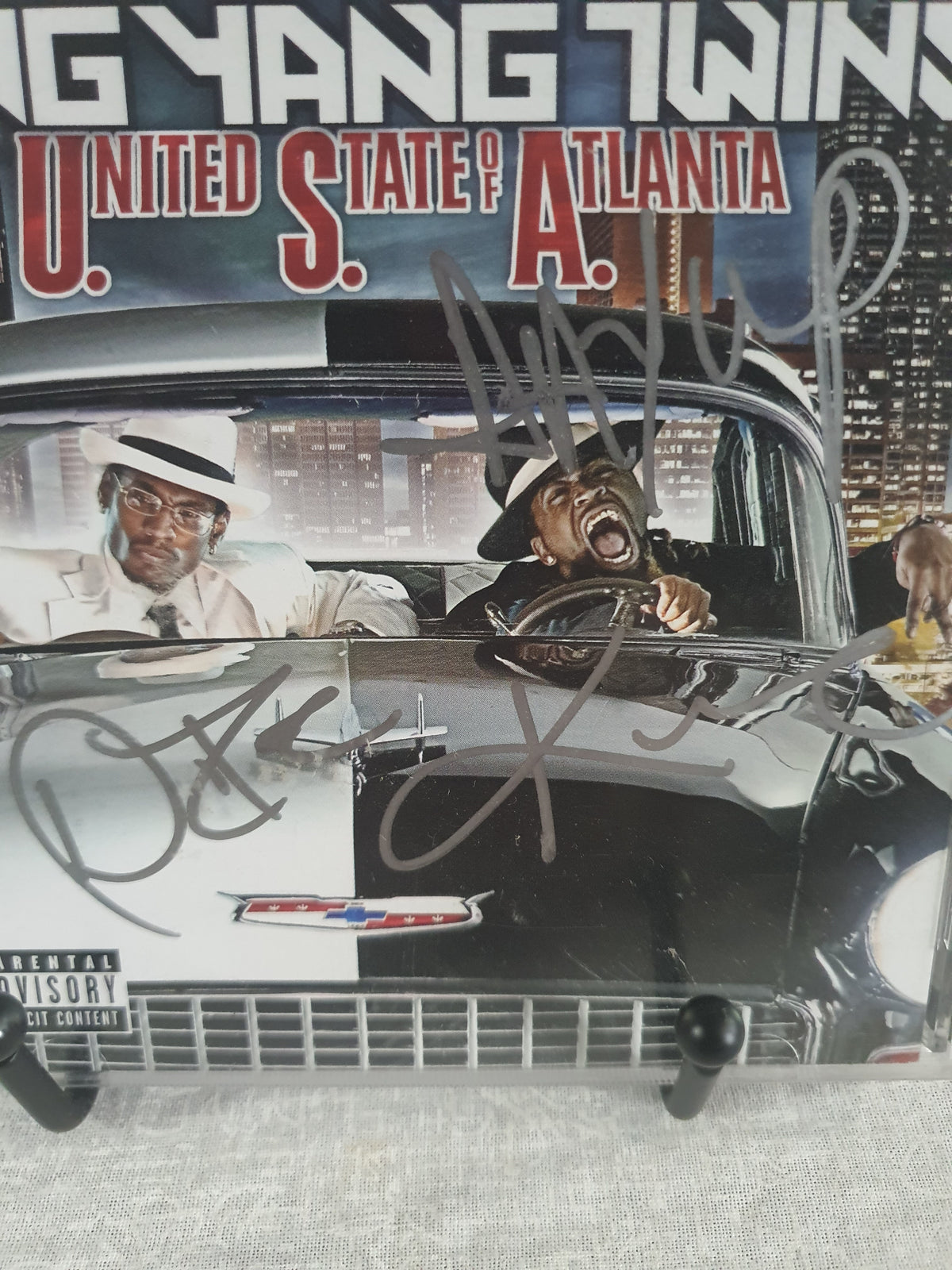 Ying Yang Twins United State Of Atlanta CD Signed Album 2005 Crunk Hip Hop Collector Autographed TVT Original Pressing Southern Rap Classic
