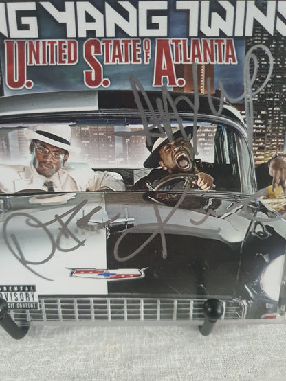 Ying Yang Twins United State Of Atlanta CD Signed Album 2005 Crunk Hip Hop Collector Autographed TVT Original Pressing Southern Rap Classic
