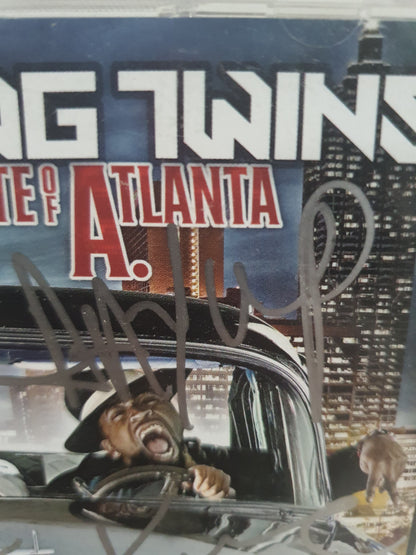 Ying Yang Twins United State Of Atlanta CD Signed Album 2005 Crunk Hip Hop Collector Autographed TVT Original Pressing Southern Rap Classic
