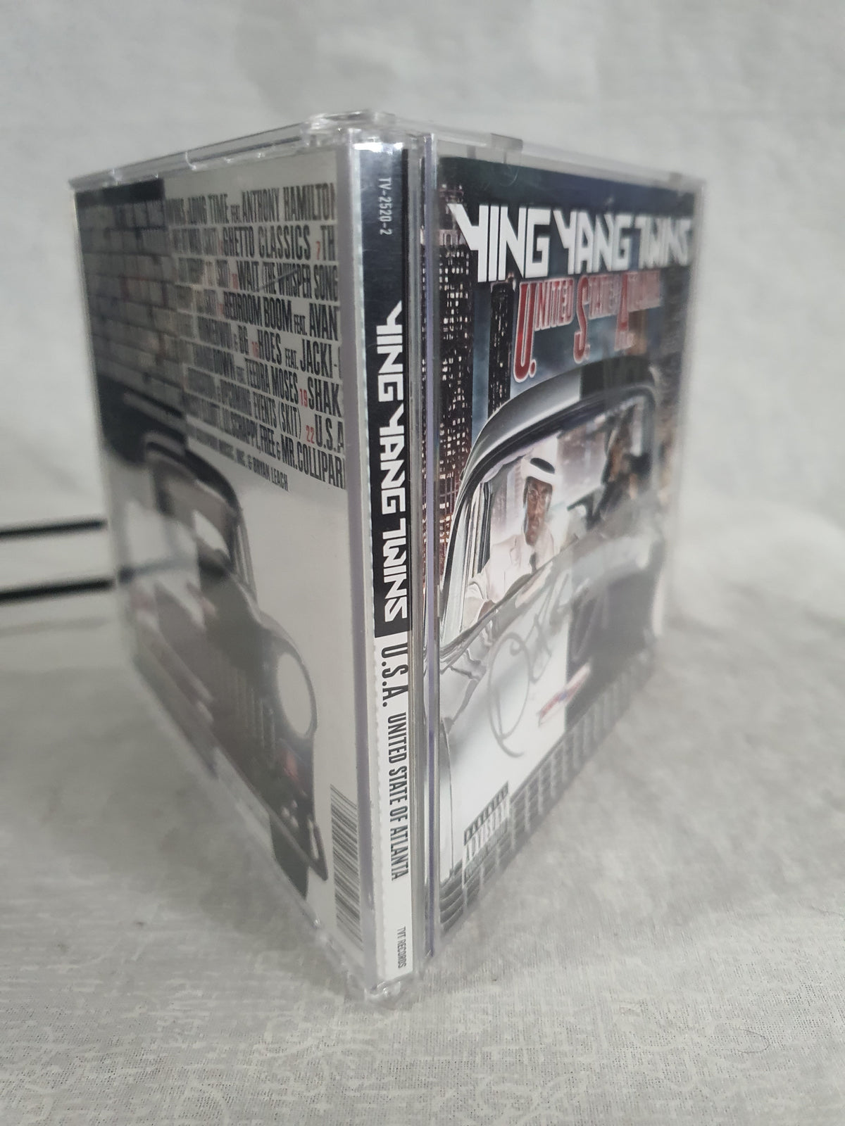 Ying Yang Twins United State Of Atlanta CD Signed Album 2005 Crunk Hip Hop Collector Autographed TVT Original Pressing Southern Rap Classic