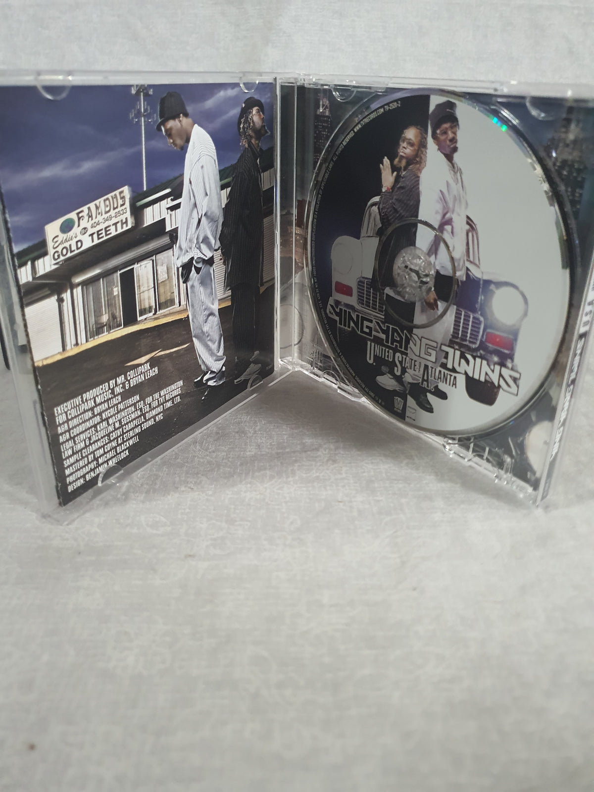 Ying Yang Twins United State Of Atlanta CD Signed Album 2005 Crunk Hip Hop Collector Autographed TVT Original Pressing Southern Rap Classic