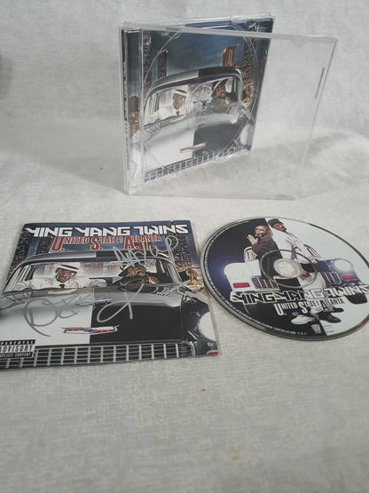 Ying Yang Twins United State Of Atlanta CD Signed Album 2005 Crunk Hip Hop Collector Autographed TVT Original Pressing Southern Rap Classic