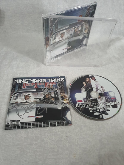 Ying Yang Twins United State Of Atlanta CD Signed Album 2005 Crunk Hip Hop Collector Autographed TVT Original Pressing Southern Rap Classic