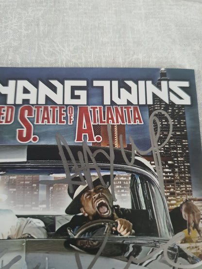 Ying Yang Twins United State Of Atlanta CD Signed Album 2005 Crunk Hip Hop Collector Autographed TVT Original Pressing Southern Rap Classic