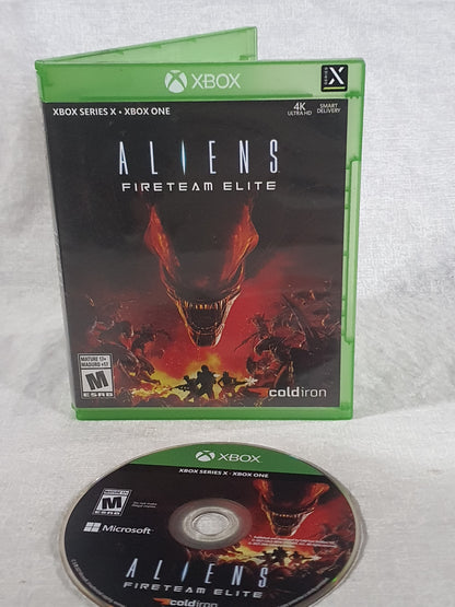 Aliens Fireteam Elite Xbox One Series X Game Very Good Tested Sci-Fi Shooter Complete Collector Cold Iron 2021 Co-op Survival Horror Original