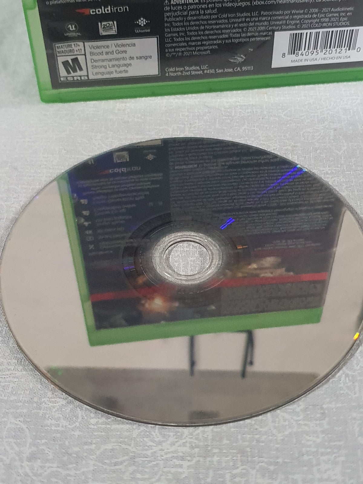 Aliens Fireteam Elite Xbox One Series X Game Very Good Tested Sci-Fi Shooter Complete Collector Cold Iron 2021 Co-op Survival Horror Original