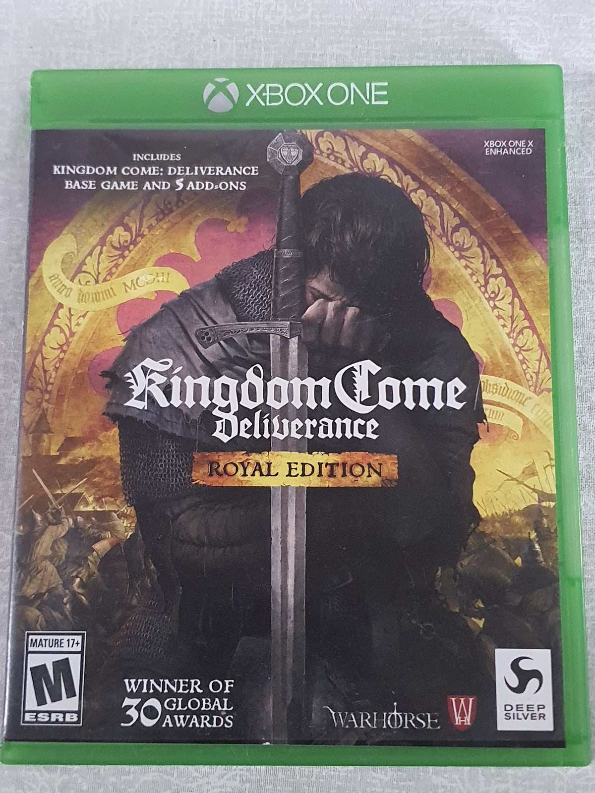 Kingdom Come Deliverance Royal Edition Microsoft Xbox One Complete Medieval Open World RPG Warhorse Very Good CIB Tested