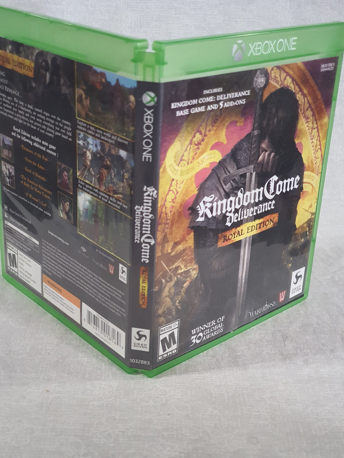 Kingdom Come Deliverance Royal Edition Microsoft Xbox One Complete Medieval Open World RPG Warhorse Very Good CIB Tested