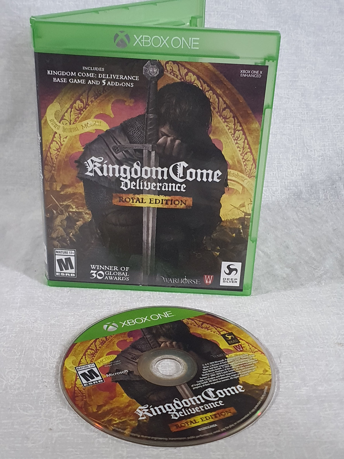 Kingdom Come Deliverance Royal Edition Microsoft Xbox One Complete Medieval Open World RPG Warhorse Very Good CIB Tested