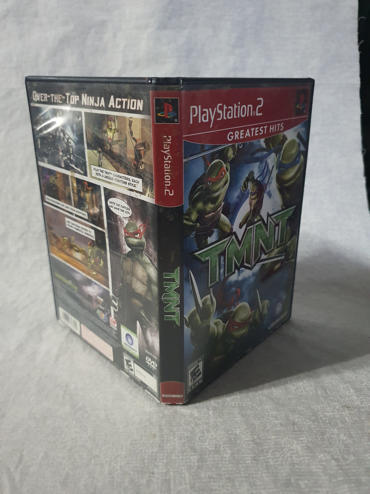 TMNT Teenage Mutant Ninja Turtles PS2 PlayStation 2 2007 Action Tested Very Good Complete Collector Ubisoft Movie Tie-In Original Game