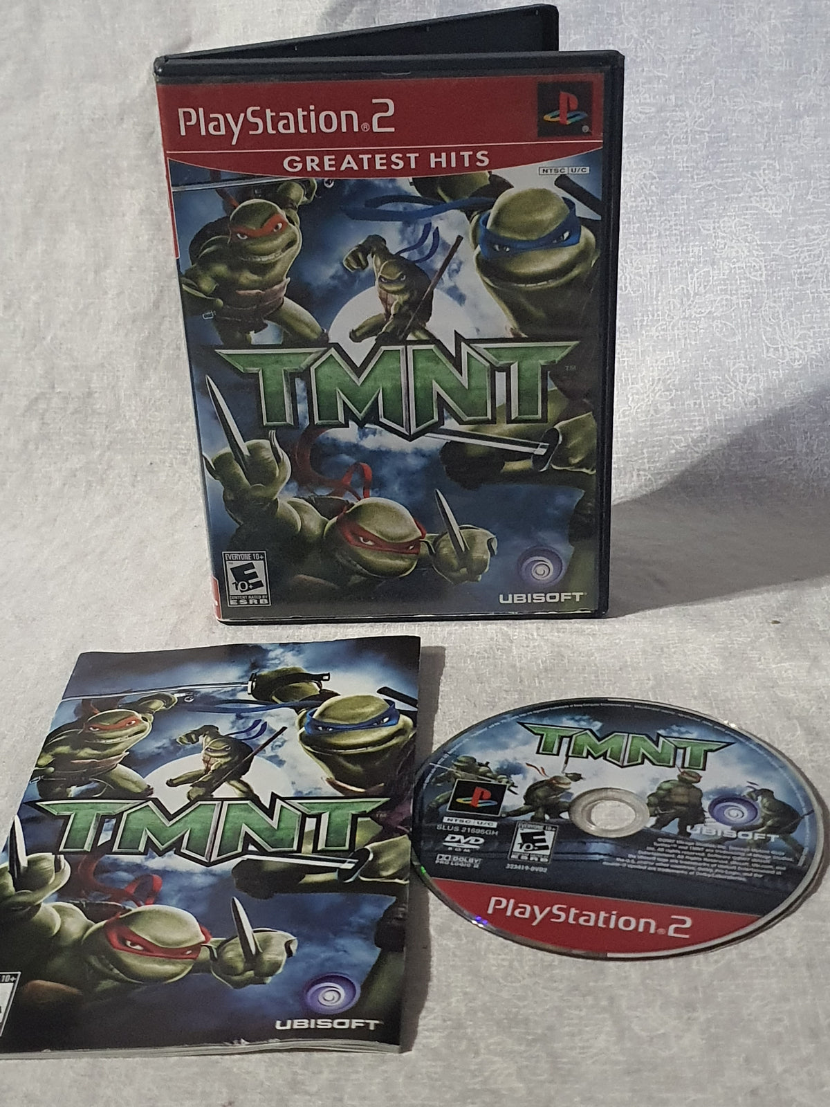 TMNT Teenage Mutant Ninja Turtles PS2 PlayStation 2 2007 Action Tested Very Good Complete Collector Ubisoft Movie Tie-In Original Game