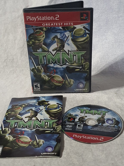 TMNT Teenage Mutant Ninja Turtles PS2 PlayStation 2 2007 Action Tested Very Good Complete Collector Ubisoft Movie Tie-In Original Game