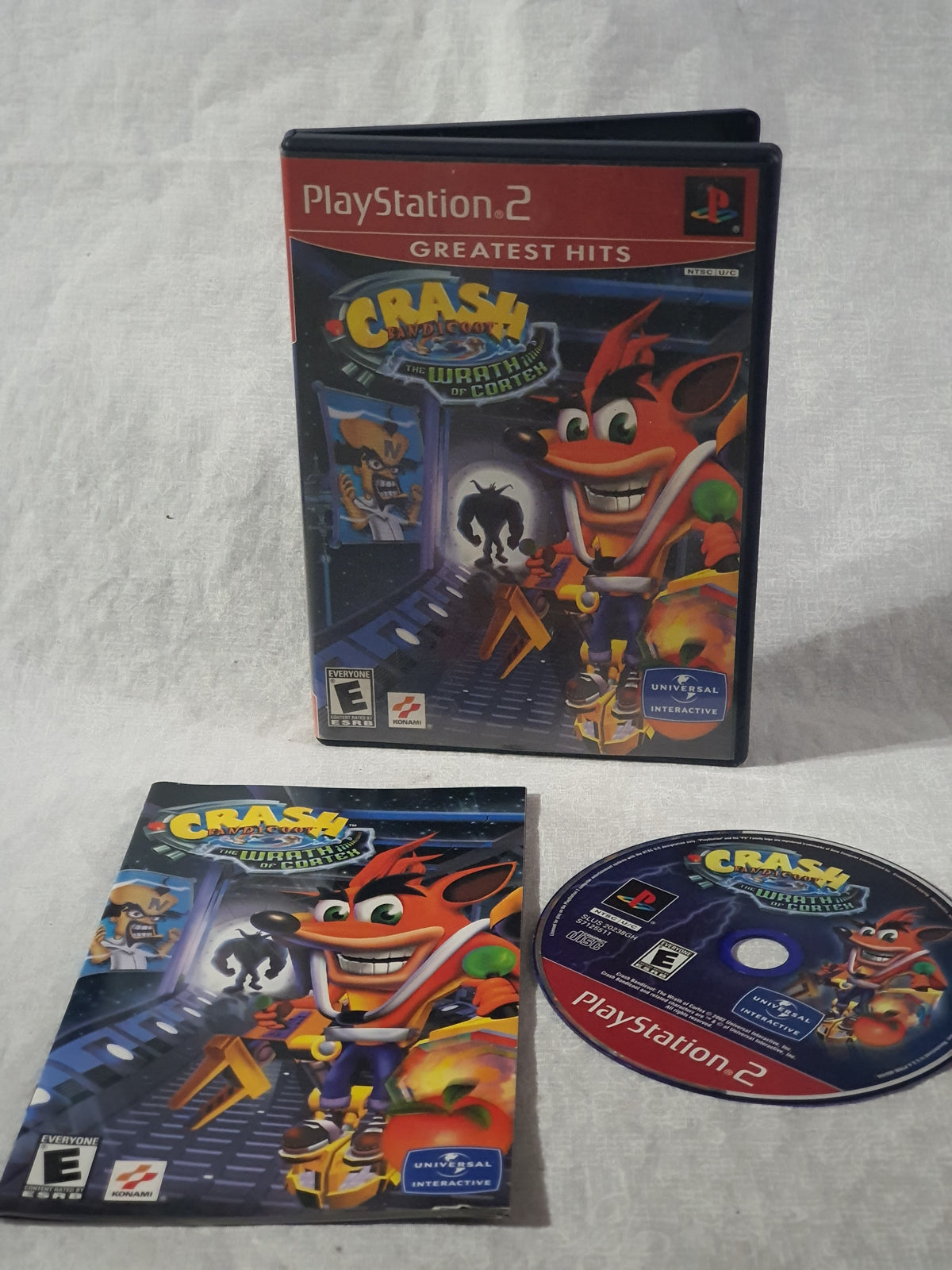 Crash Bandicoot Wrath Of Cortex PS2 PlayStation 2 2001 Platformer Tested Very Good Complete Collector Registration Card Original Classic