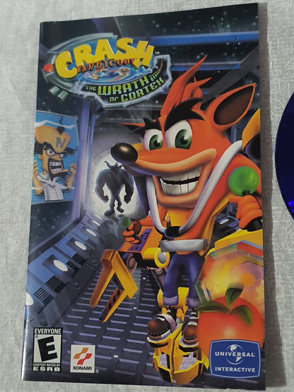 Crash Bandicoot Wrath Of Cortex PS2 PlayStation 2 2001 Platformer Tested Very Good Complete Collector Registration Card Original Classic